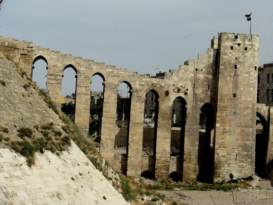 Aleppo Citadel arches Glimpses of the World
