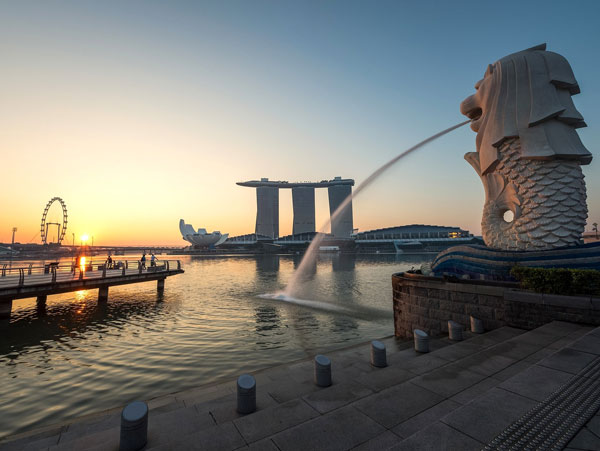 Znamenitosti Singapura Merlajon