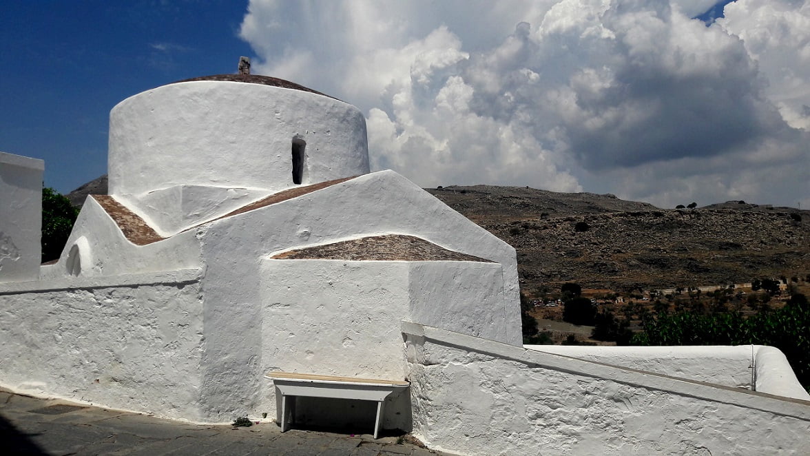 Rhodes-Lindos-church