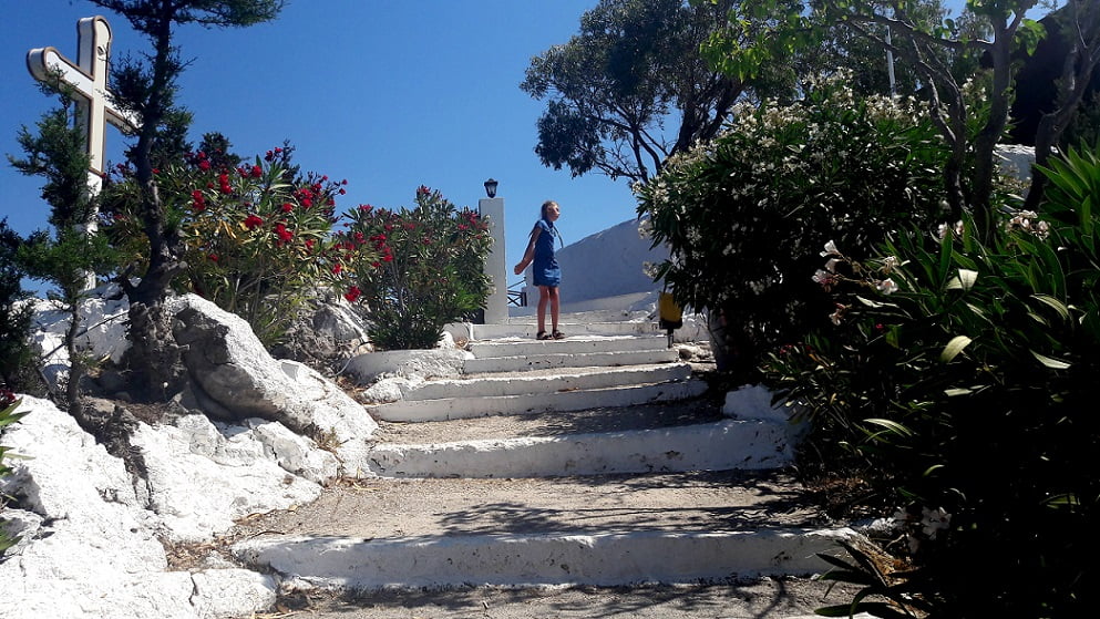 Tsampika stairs Rhodes Greece
