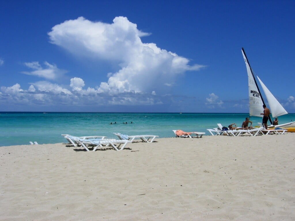 Cuba-Varadero sandy beach