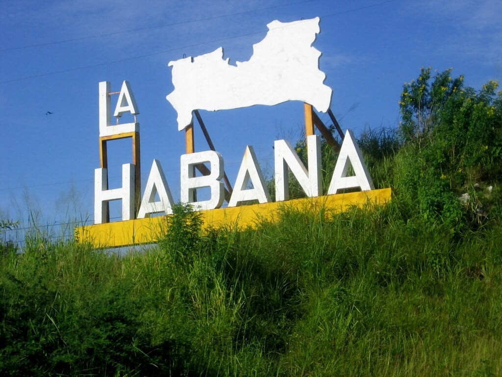 Havana city sign
