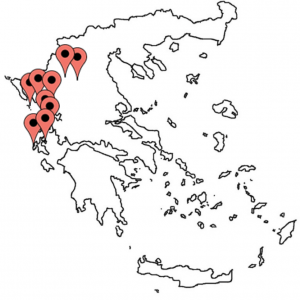 Greece outline map Glimpses of the World
