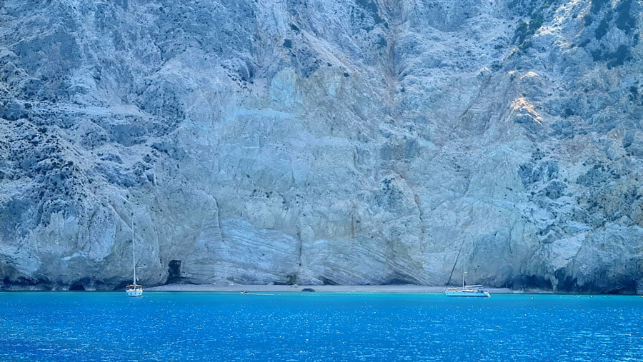 Lefkada white cliffs Glimpses of the World