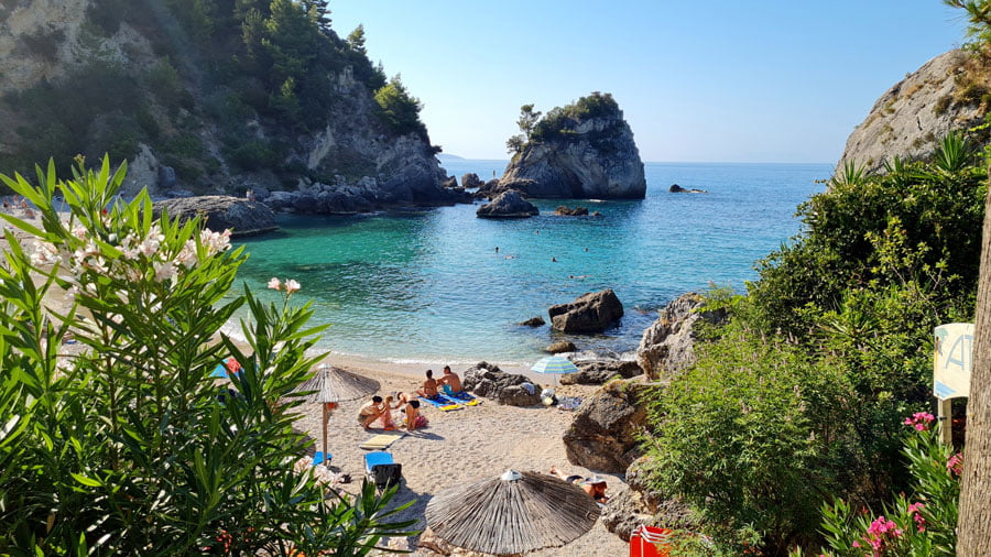 Small beach in Parga Greece