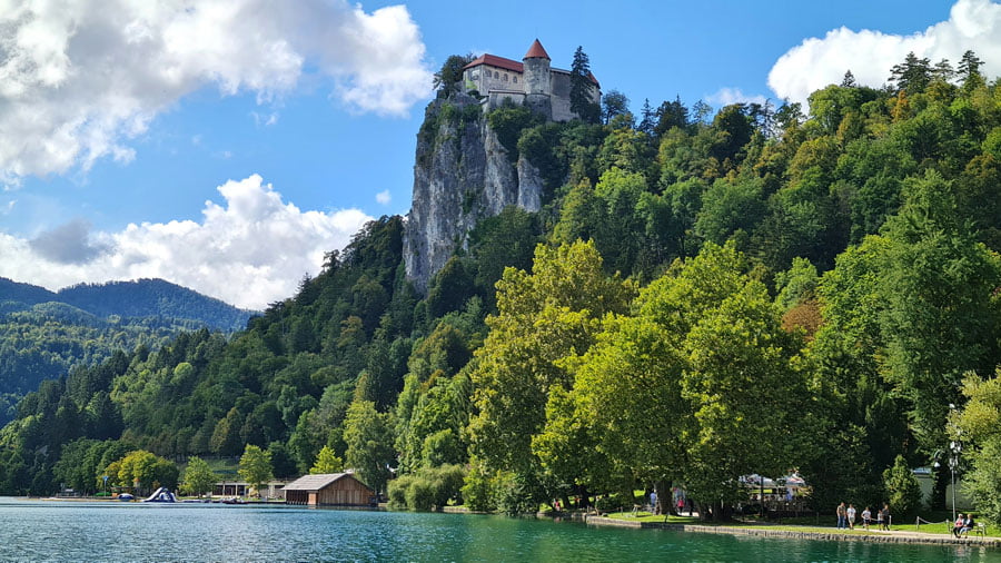 Medeavel castle on Lake Bled
