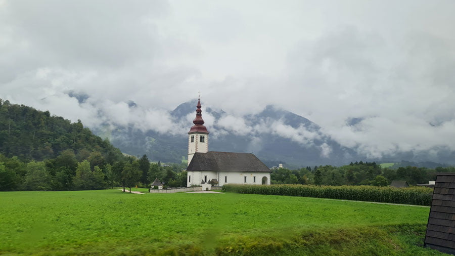 Church in the meadow Slovenia