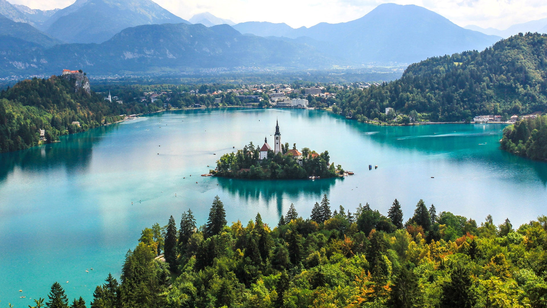 View of Bled Slovenia