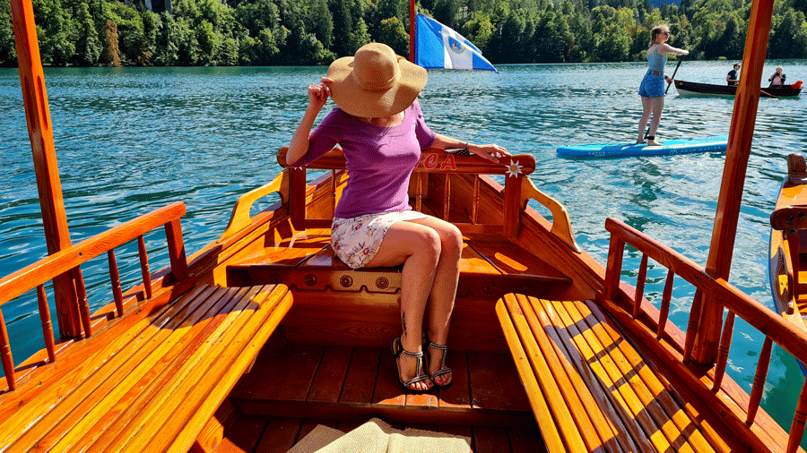 Bled Island boat