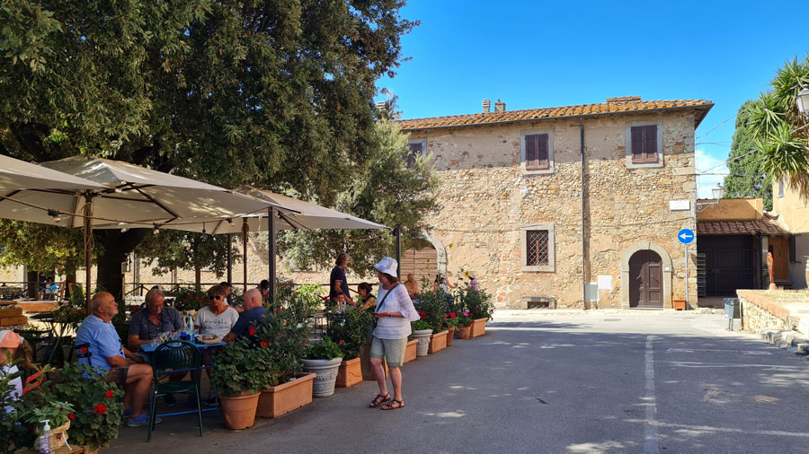 Tuscany village square
