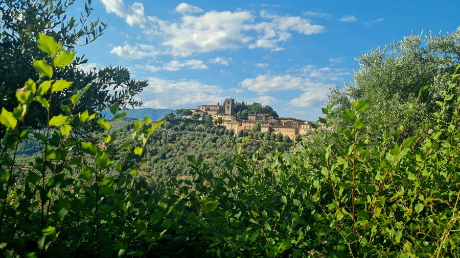 Tuscany hilltop village