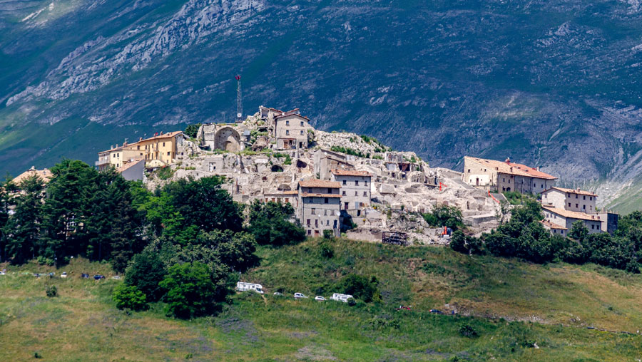 Hilltop town Norcia Italy