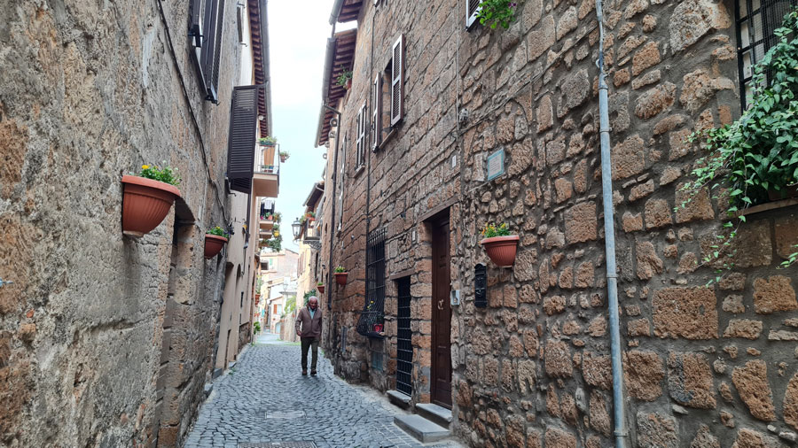 Narrow ally in Orvieto Umbria