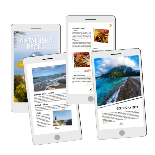 Stranice PDF vodica za Antalijsku regiju